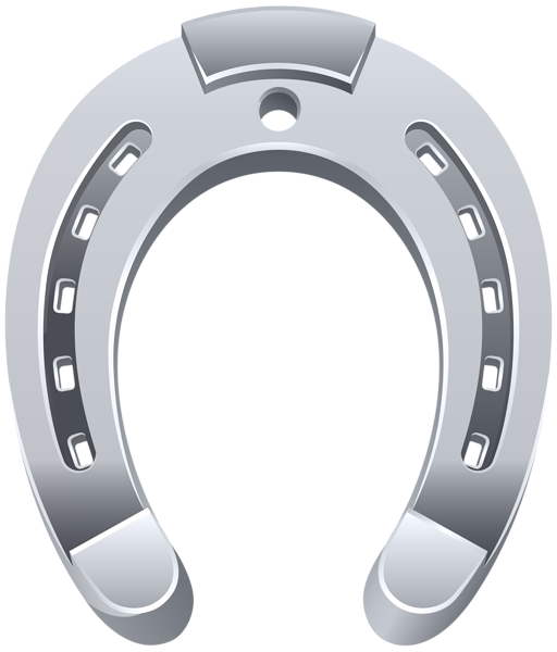 This png image - Silver Horseshoe PNG Transparent Clipart, is available for free download