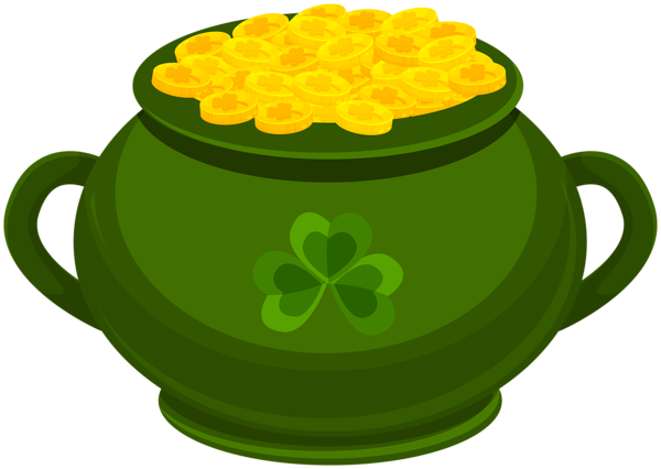This png image - St Patrick's Day Green Pot of Gold PNG Clipart, is available for free download