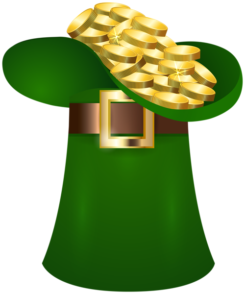 This png image - St Patrick's Day Hat with Coins Transparent Image, is available for free download