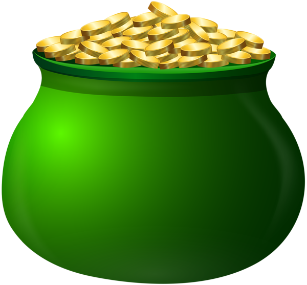 This png image - St Patrick's Day Pot of Gold Clip Art Image, is available for free download