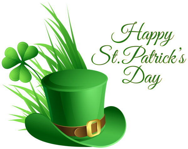 This png image - St Patricks Day Hat and Shamrock Transparent PNG Clip Art Image, is available for free download