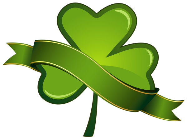 This png image - St Patricks Day Shamrock with Banner PNG Clipart, is available for free download
