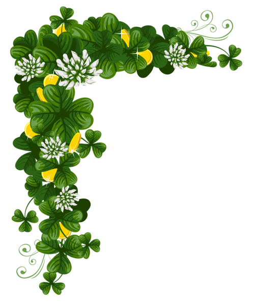 This png image - St Patricks Day Shamrocks with Coins PNG Clipart, is available for free download