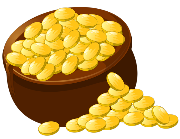 This png image - Transparent Pot of Gold PNG Picture Clipart, is available for free download