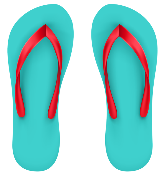 This png image - Aqua Beach Flip Flops PNG Clipart, is available for free download