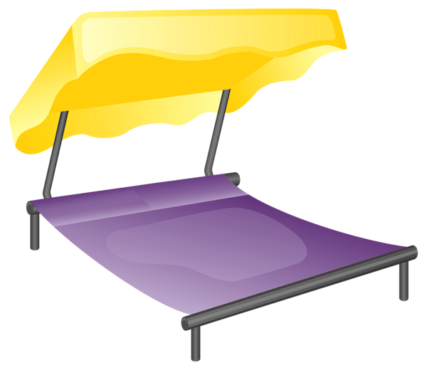 This png image - Beach Bed PNG Vector Clipart, is available for free download