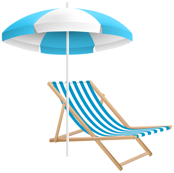 This png image - Beach Chair and Umbrella PNG Clip Art Transparent Image, is available for free download