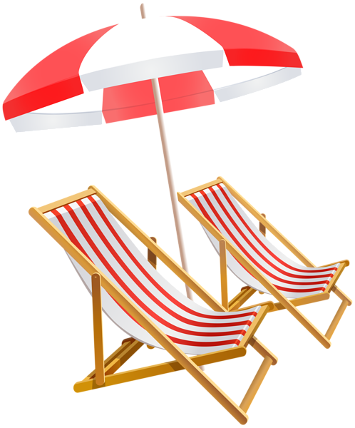 This png image - Beach Umbrella and Chairs PNG Clip Art Image, is available for free download