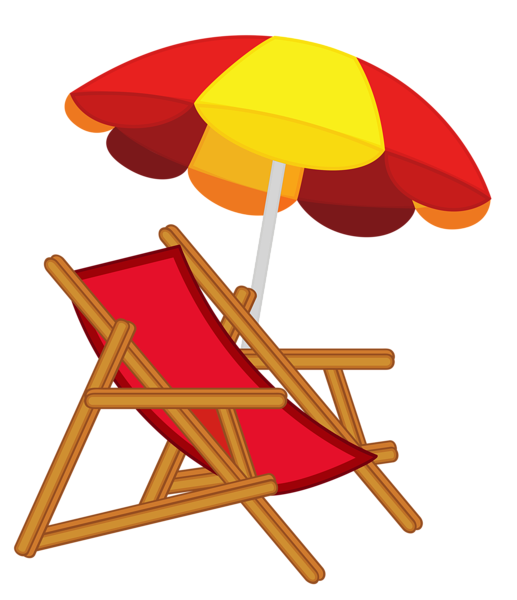 This png image - Beach Umbrella with Chair PNG Image, is available for free download