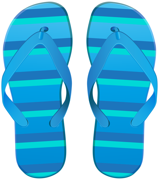 This png image - Blue Beach Flip Flops PNG Clipart, is available for free download