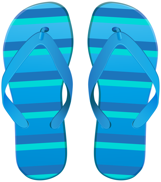 Blue Beach Flip Flops PNG Clipart | Gallery Yopriceville - High-Quality ...