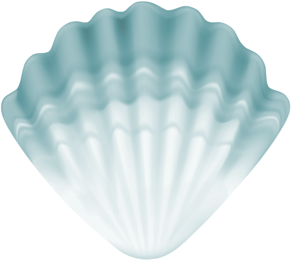 This png image - Blue Clam Shell PNG Clipart, is available for free download