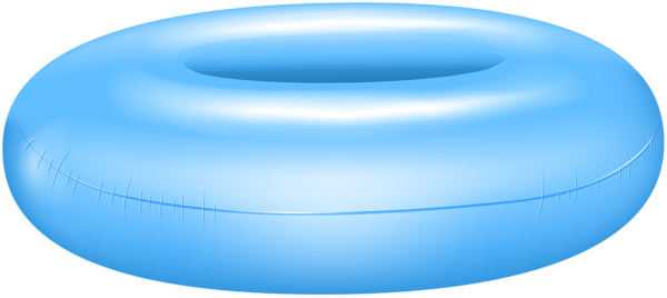 This png image - Blue Inflatable Swimming Ring PNG Clipart, is available for free download