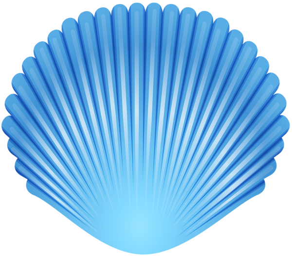 This png image - Blue Seashell Transparent PNG Clip Art Image, is available for free download