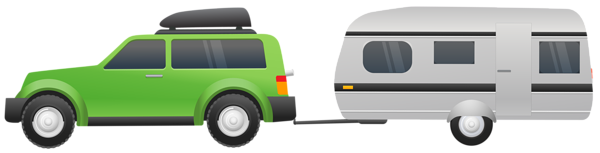 This png image - Car with Caravan Clip Art PNG Image, is available for free download