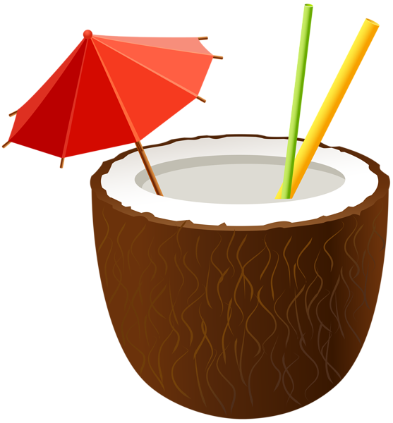This png image - Coconut Cocktail PNG Clip Art Image, is available for free download