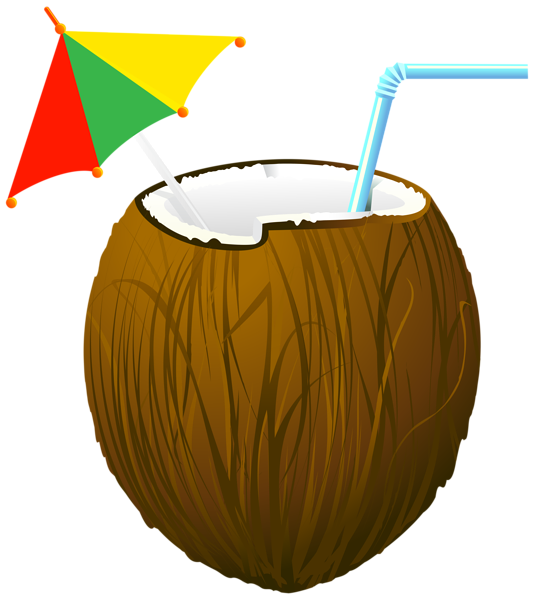 This png image - Coconut Cocktail Transparent PNG Clip Art Image, is available for free download
