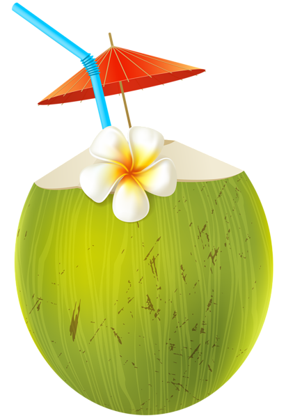 This png image - Coconut Coctail Transparent PNG Clip Art Image, is available for free download