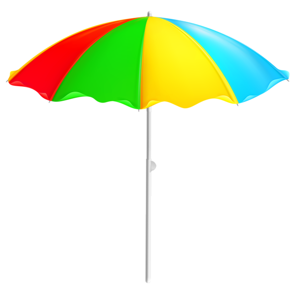 This png image - Colorful Beach Umbrella PNG Clipart, is available for free download