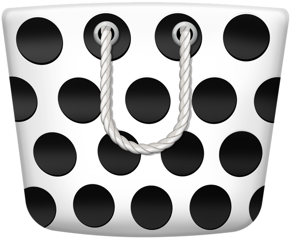 This png image - Dotted Beach Bag PNG Clipart, is available for free download
