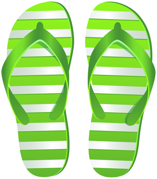 This png image - Flip Flops Green PNG Transparent Clipart, is available for free download