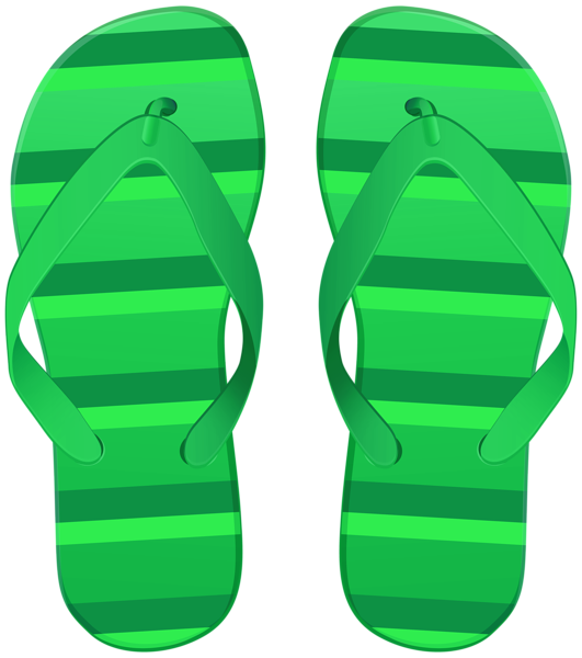 This png image - Green Beach Flip Flops PNG Clipart, is available for free download