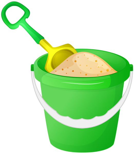 This png image - Green Sand Pail with Shovel PNG Clipart, is available for free download
