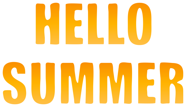 This png image - Hello Summer Orange PNG Clipart, is available for free download