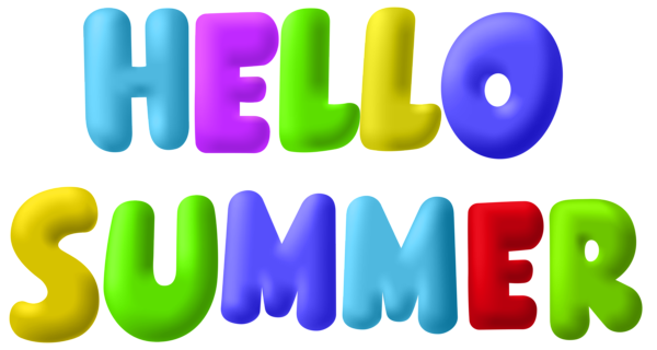 This png image - Hello Summer PNG Clip Art Image, is available for free download