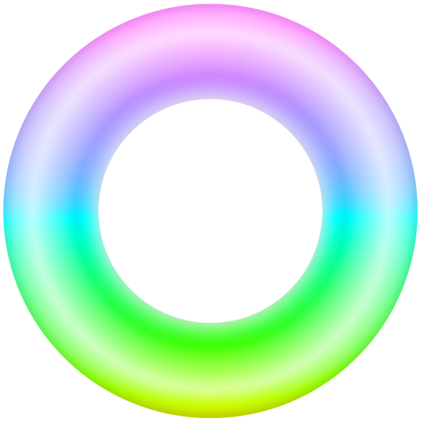 This png image - Inflatable Swimming Ring Rainbow PNG Clipart, is available for free download