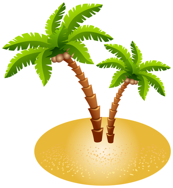 This png image - Palms and Sand Transparent PNG Clip Art Image, is available for free download