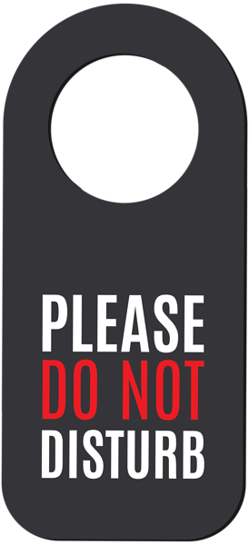 This png image - Please Do Not Disturb Label PNG Image, is available for free download