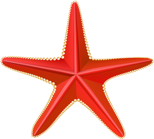 This png image - Red Starfish Transparent Clip Art PNG Image, is available for free download