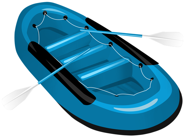This png image - Rubber Boat Blue PNG Transparent Clipart, is available for free download
