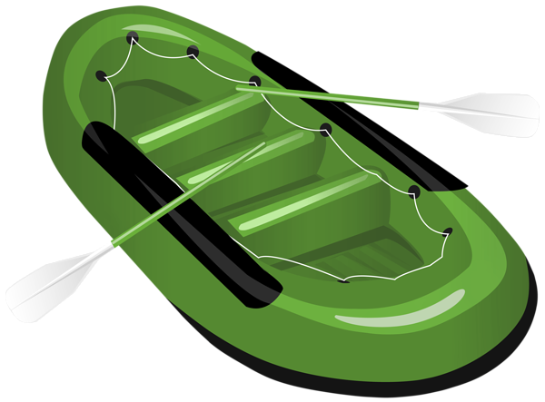 This png image - Rubber Boat Green PNG Transparent Clipart, is available for free download