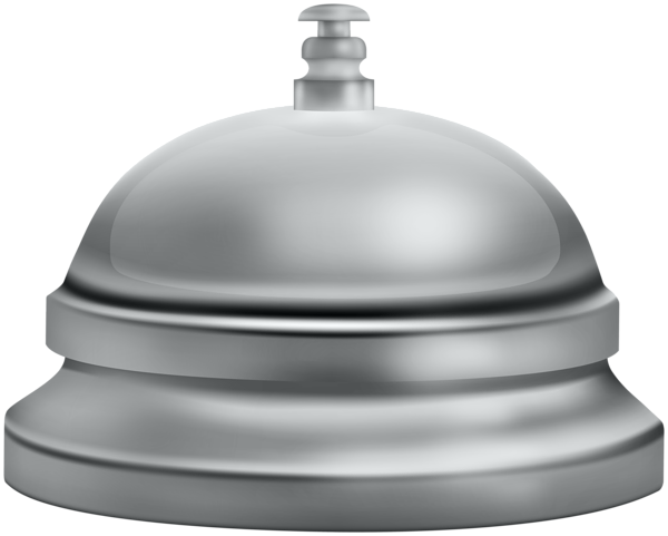 Silver Reception Bell PNG Clipart | Gallery Yopriceville - High-Quality ...