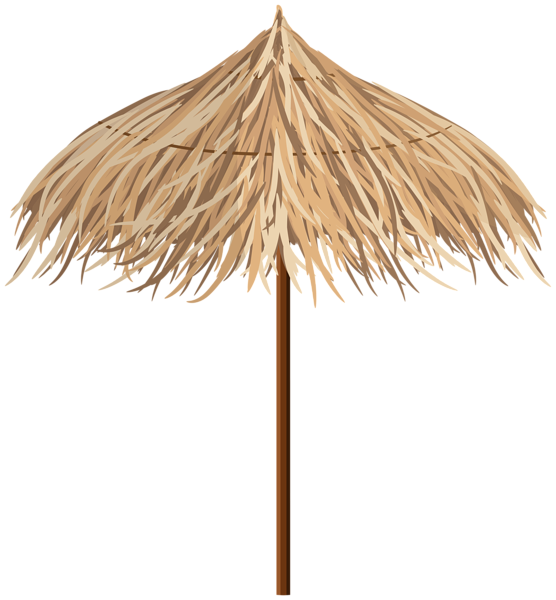 This png image - Straw Beach Umbrella PNG Clipart, is available for free download