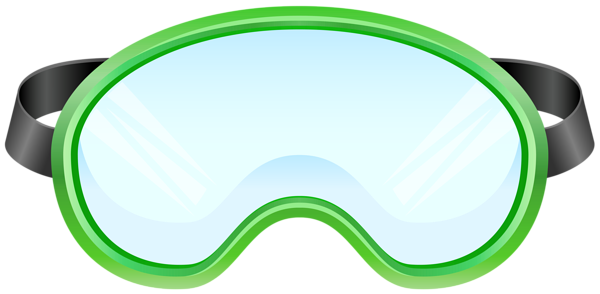 This png image - Swimming Goggles Green PNG Clipart, is available for free download