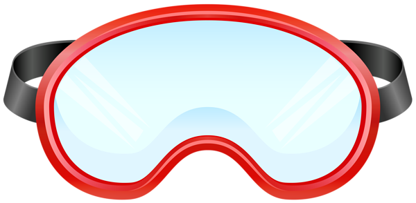 This png image - Swimming Goggles Red PNG Clipart, is available for free download