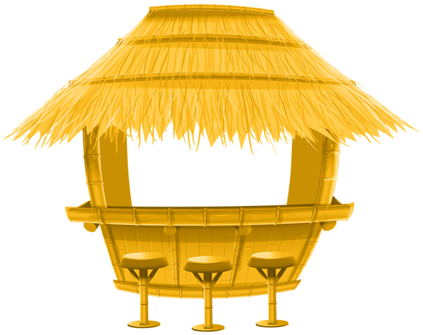 This png image - Thatched Bamboo Tiki Bar PNG Clip Art Image, is available for free download