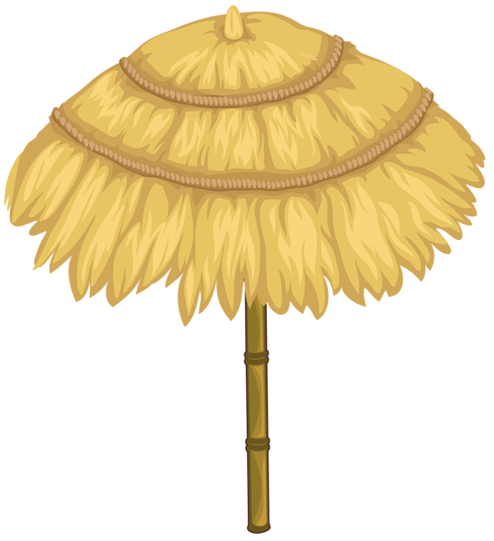 This png image - Thatched Umbrella PNG Clipart Image, is available for free download