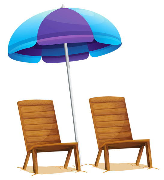 This png image - Transparent Beach Umbrella and Chairs PNG Clipart, is available for free download