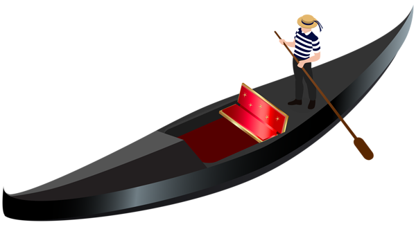 This png image - Venetian Gondola Transparent PNG Clip Art Image, is available for free download