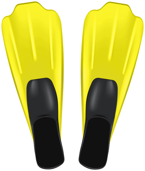 This png image - Yellow Diving Fins PNG Clipart, is available for free download