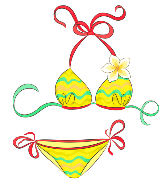 This png image - Yellow Swimsuit PNG Vector Clipart, is available for free download
