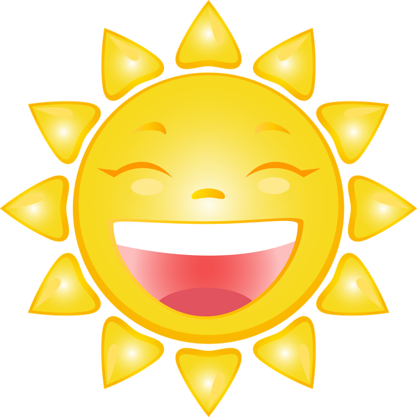 This png image - Smiling Sun Cartoon PNG Clip Art Image, is available for free download