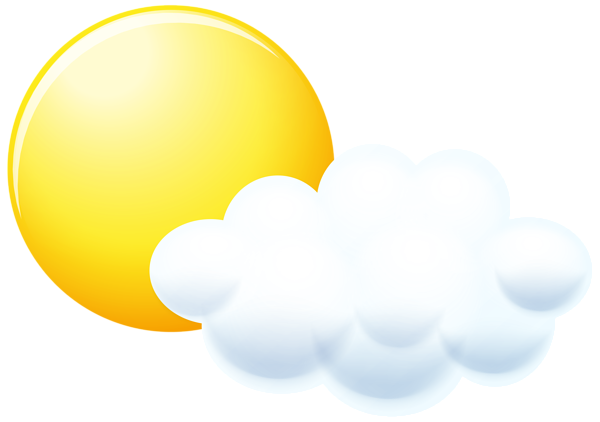 Sun and Cloud Clip Art PNG Image | Gallery Yopriceville - High-Quality Images and Transparent ...
