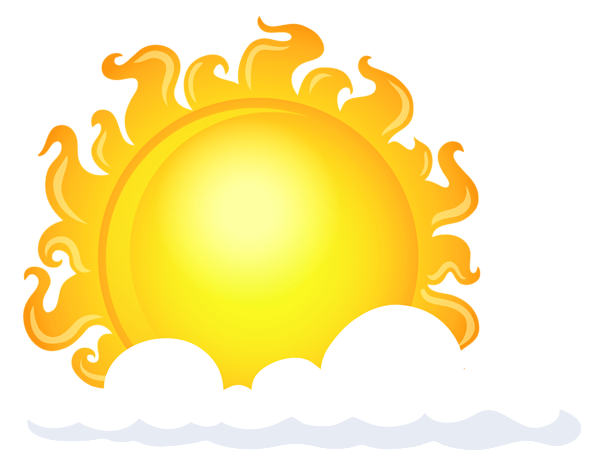 This png image - Sun with Cloud Transparent Picture, is available for free download
