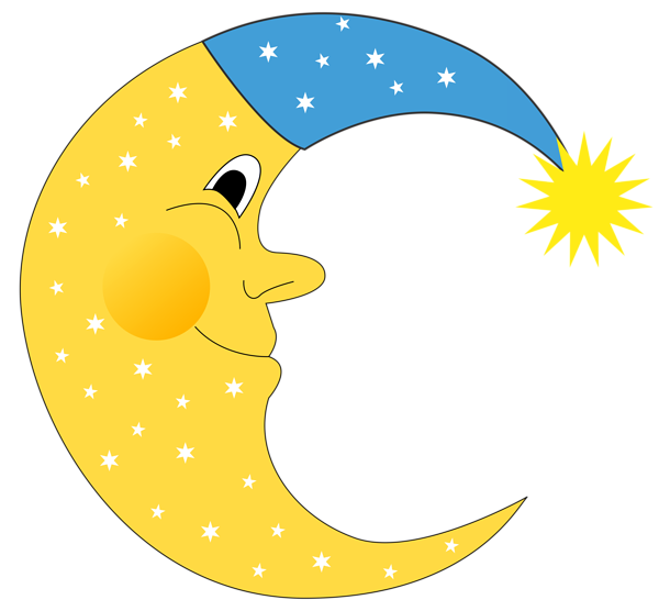 This png image - Transparent Cute Moon PNG Clipart, is available for free download