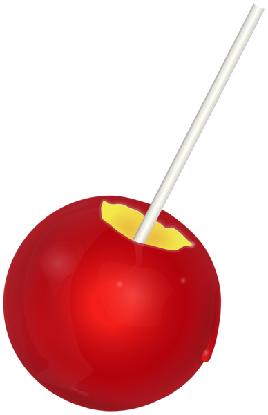 This png image - Candy Apple on Stick PNG Clipart, is available for free download